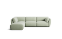 Willow 6 Seat Corner Modular with High Arms & Ottoman