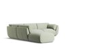 Willow 6 Seat Corner Modular with High Arms & Ottoman