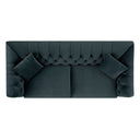 Ashby Chesterfield Large 3-Seater Sofa, Aegean Blue Velvet