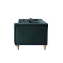 Ashby Chesterfield Large 3-Seater Sofa, Aegean Blue Velvet