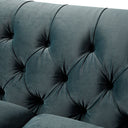 Ashby Chesterfield Large 3-Seater Sofa, Aegean Blue Velvet