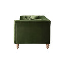 Ashby Chesterfield Large 3-Seater Sofa, Fern Green Velvet