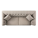 Ashby Chesterfield Large 3-Seater Sofa, Taupe Chenille