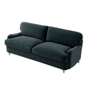 Daphnis Aegean Blue Velvet Sofa Large 3-Seater