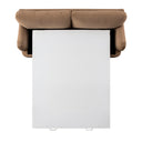 Daphnis Camel Velvet Sofa Bed Large 3-Seater