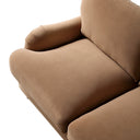 Daphnis Camel Velvet Sofa, 2-Seater