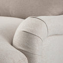 Daphnis Oatmeal Fabric Sofa, Grande Chaise Right Hand Facing