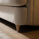 Daphnis Oatmeal Fabric Sofa Bed Large 3-Seater