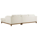 Dipley Beige Boucle Fabric Sofa, Grande Chaise Sofa Right Hand Facing