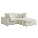 Lutyens Beige Linen Blend Modular Sofa 2-Piece Chaise