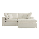 Lutyens Beige Linen Blend Modular Sofa 2-Piece Chaise