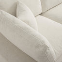Lutyens Beige Linen Blend Modular Sofa 3-Piece Chaise