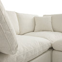 Lutyens Beige Linen Blend Modular Sofa 5-Piece Corner Set