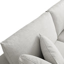 Lutyens Light Grey Linen Blend Modular Sofa 2-Piece Chaise