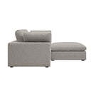 Lutyens Taupe Boucle Modular Sofa 2-Piece Chaise