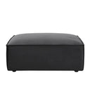 Brooklyn Pouffe - Steel Plush