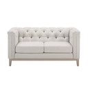 Chesterfield 2 Seater Sofa - Natural Stripe