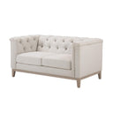 Chesterfield 2 Seater Sofa - Natural Stripe