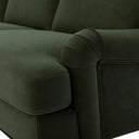Hampshire Left Hand Chaise Sofa - Dark Olive
