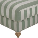 Hampshire Pouffe - Green Stripe