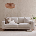 Soho Bouclé 3 Seater Sofa - Ivory